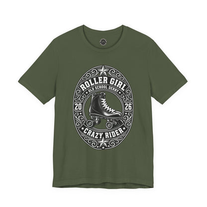 Punk Resurrected Collection - Roller Girl Crazy Rider, Graphic T-shirt | CaliPride Clothing