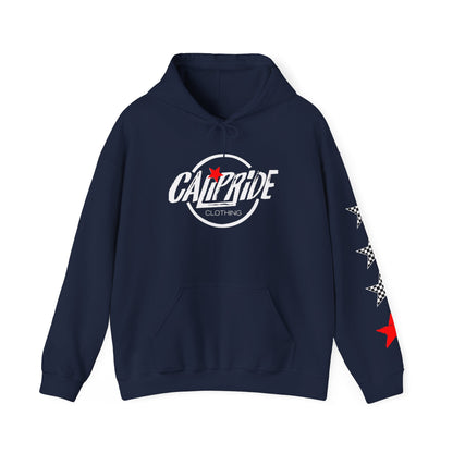 'West Coast Vibe', Checkered Sugar Skull & Stars Hoodie - CaliPride Clothing