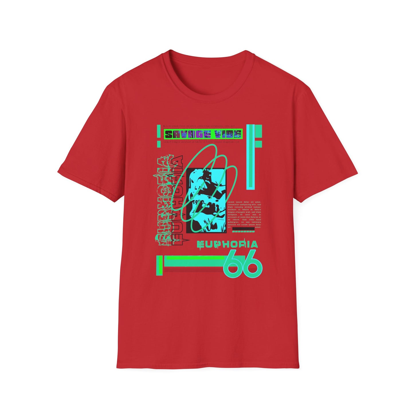 Urban Underground Collection - Savage Vibe, Euphoria 66, Graphic T Shirt - CaliPride Clothing