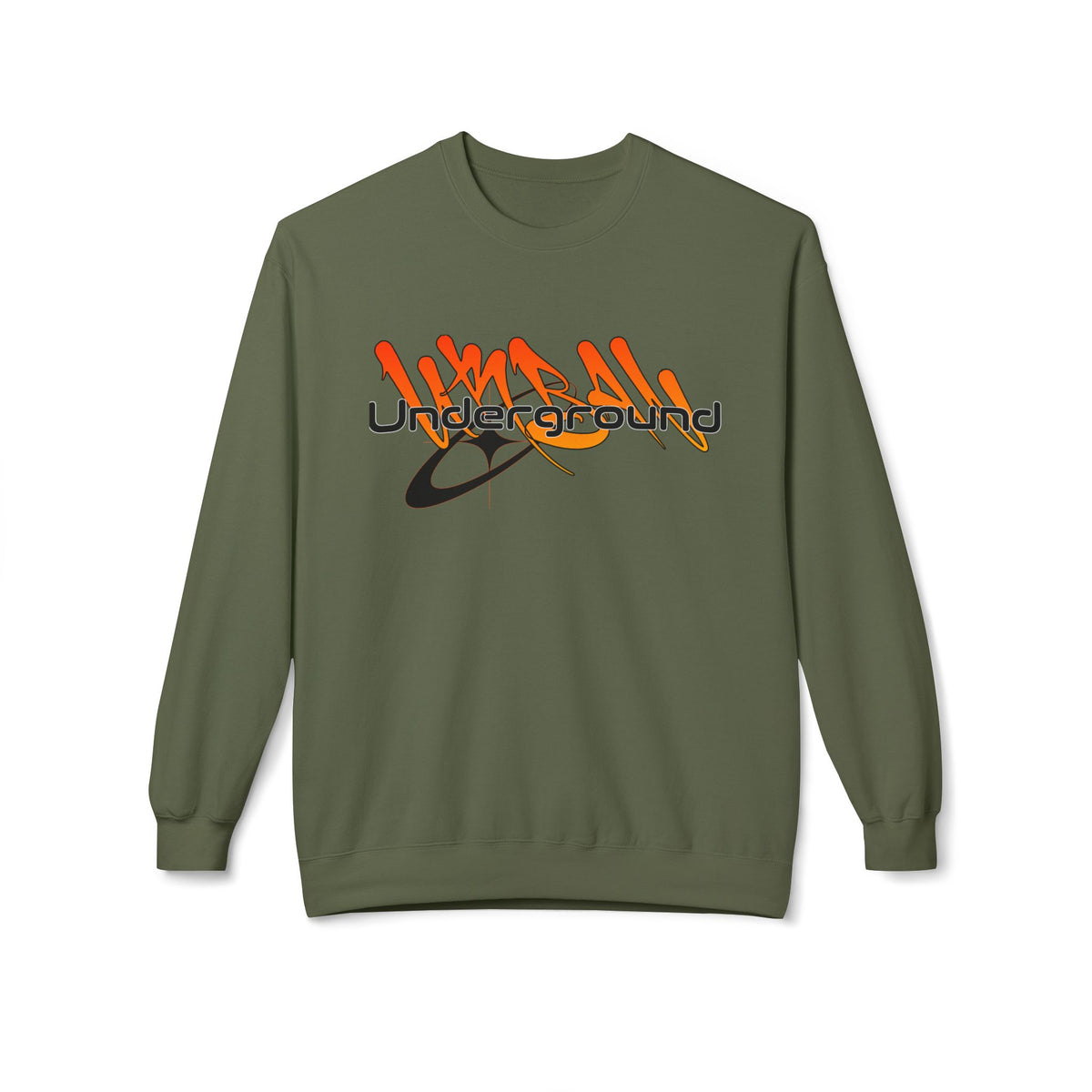 Urban Underground Collection - Graffiti Urban Star, Graphic Sweatshirt - CaliPride Clothing