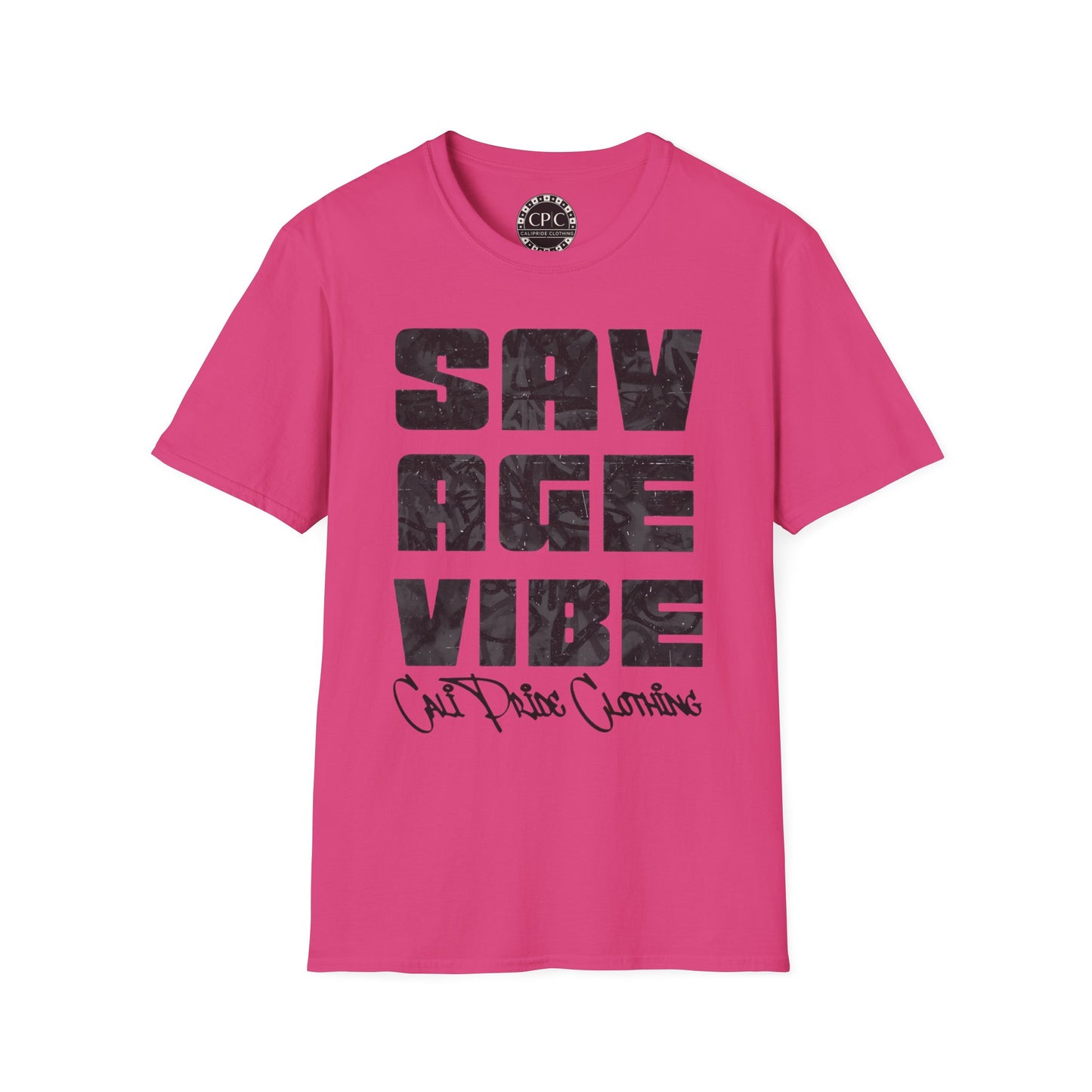 "Savage Vibe Graffiti Block" Series, Black & Grey logo — CaliPride Clothing