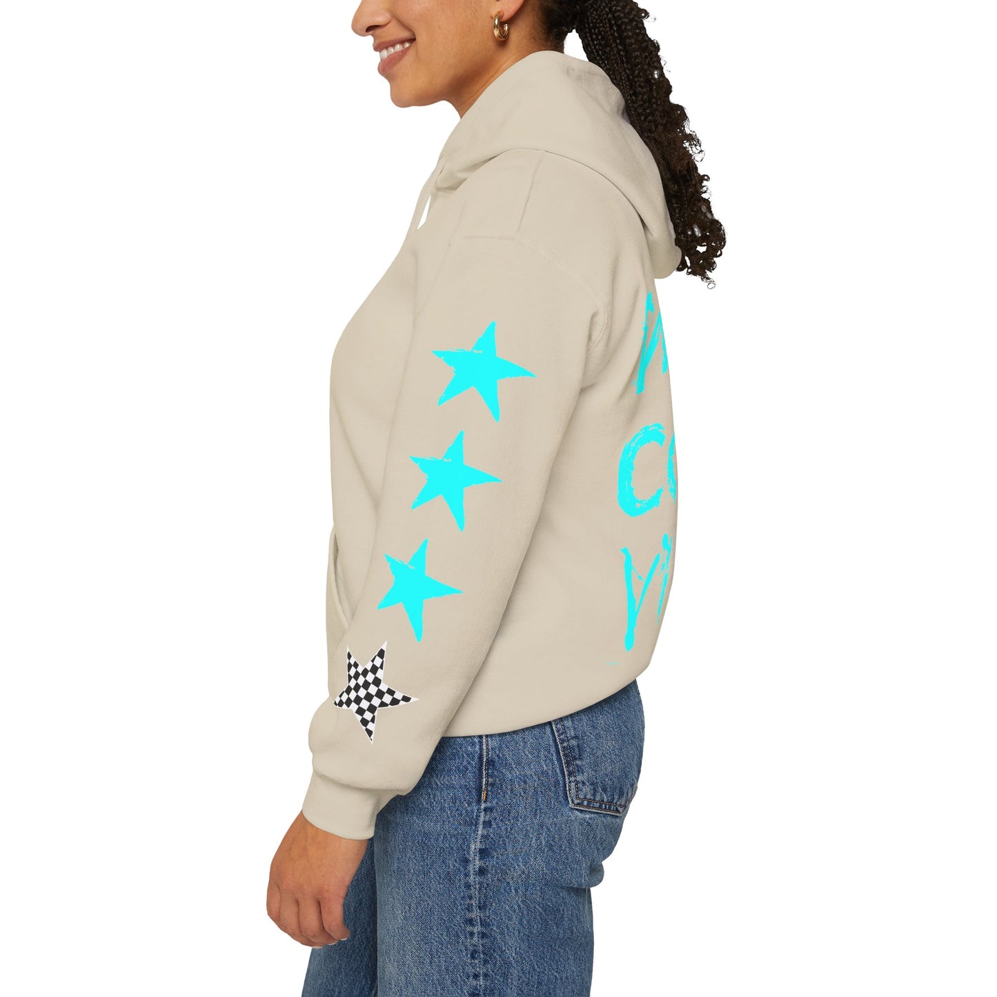 'West Coast Vibe' Graphic Hoodie w Stars - Multiple colors | CaliPride Clothing