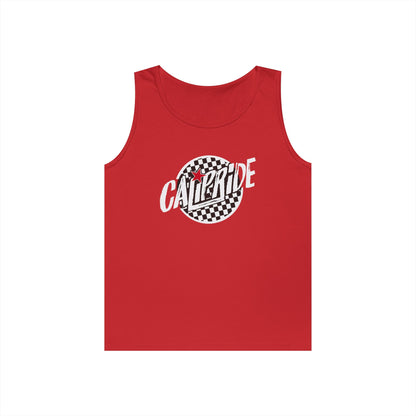 Skate & Surf Collection - CaliPride Checkered Logo, Tank Top - CaliPride Clothing