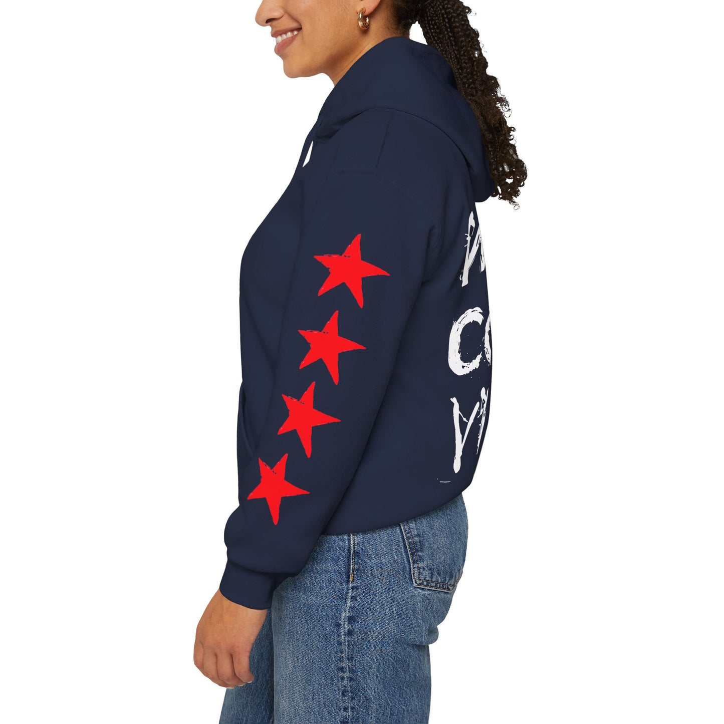 'West Coast Vibe' Graphic Hoodie w Stars - Multiple colors | CaliPride Clothing