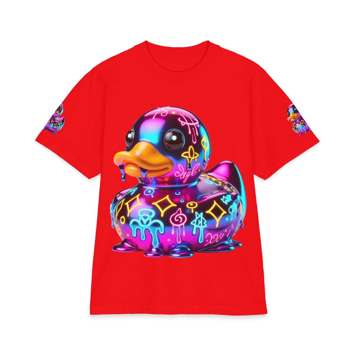 Urban Underground Collection - Neon Drip, Rub'a Ducky, Graphic 4-way T Shirt - CaliPride Clothing