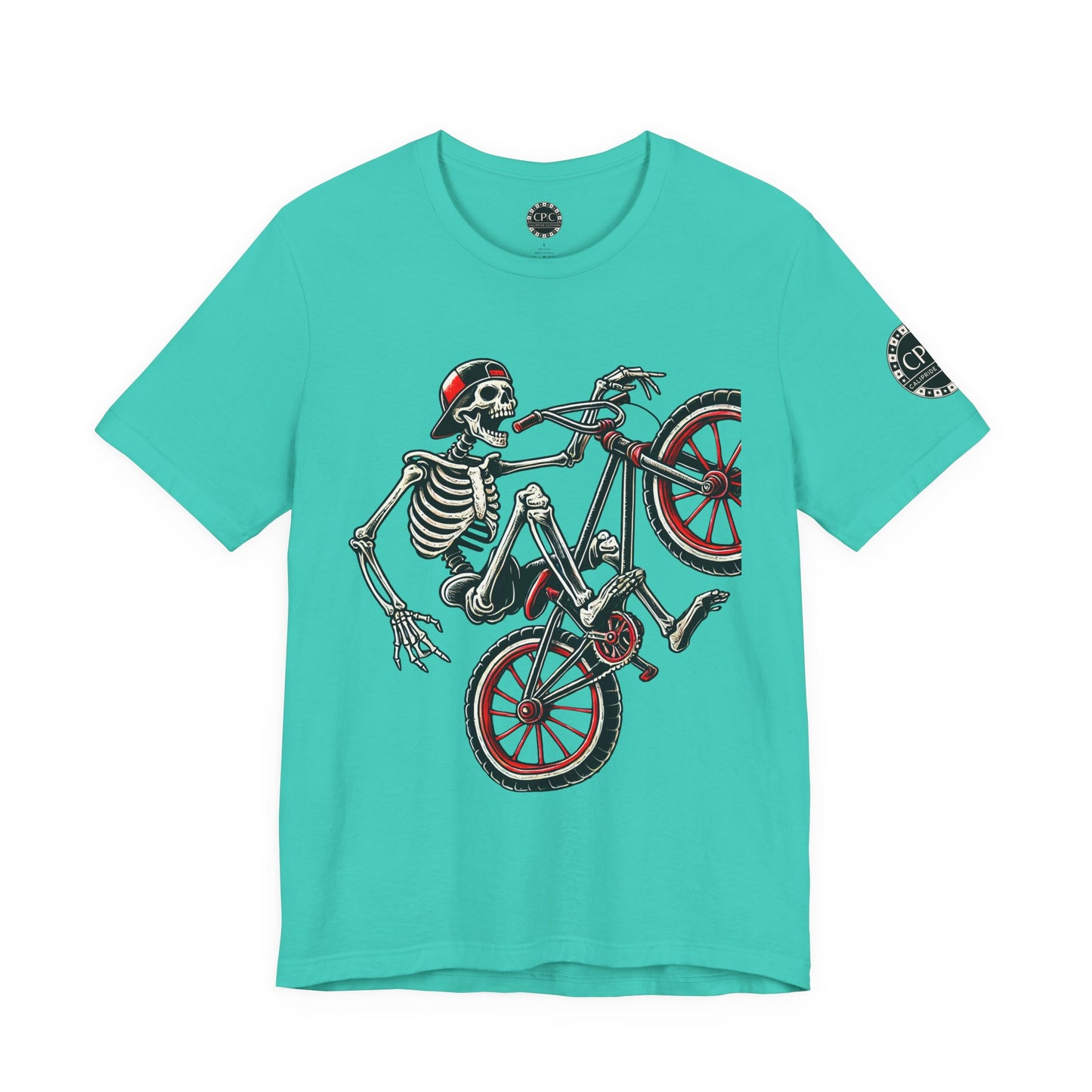 Skate & Surf Collection - Ride Til I Die, Skeleton Graphic T - Shirt - CaliPride Clothing
