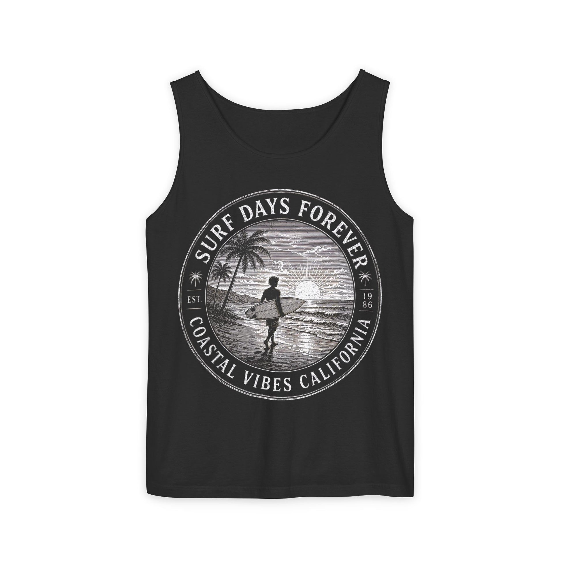Surf & Beach Collection | Ocean Vibes Series - Surf Days Forever, Tank top - CaliPride Clothing