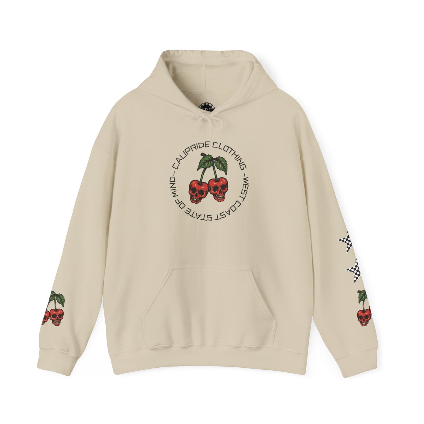 Skate & Surf Collection - Angry Cherry, Graphic Hoodie | CaliPride Clothing