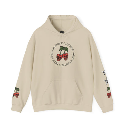 Skate & Surf Collection - Angry Cherry, Graphic Hoodie | CaliPride Clothing