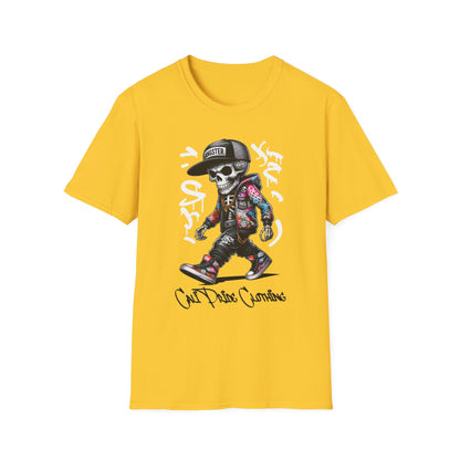 Graffiti Skeleton Artist Graphic T-Shirt