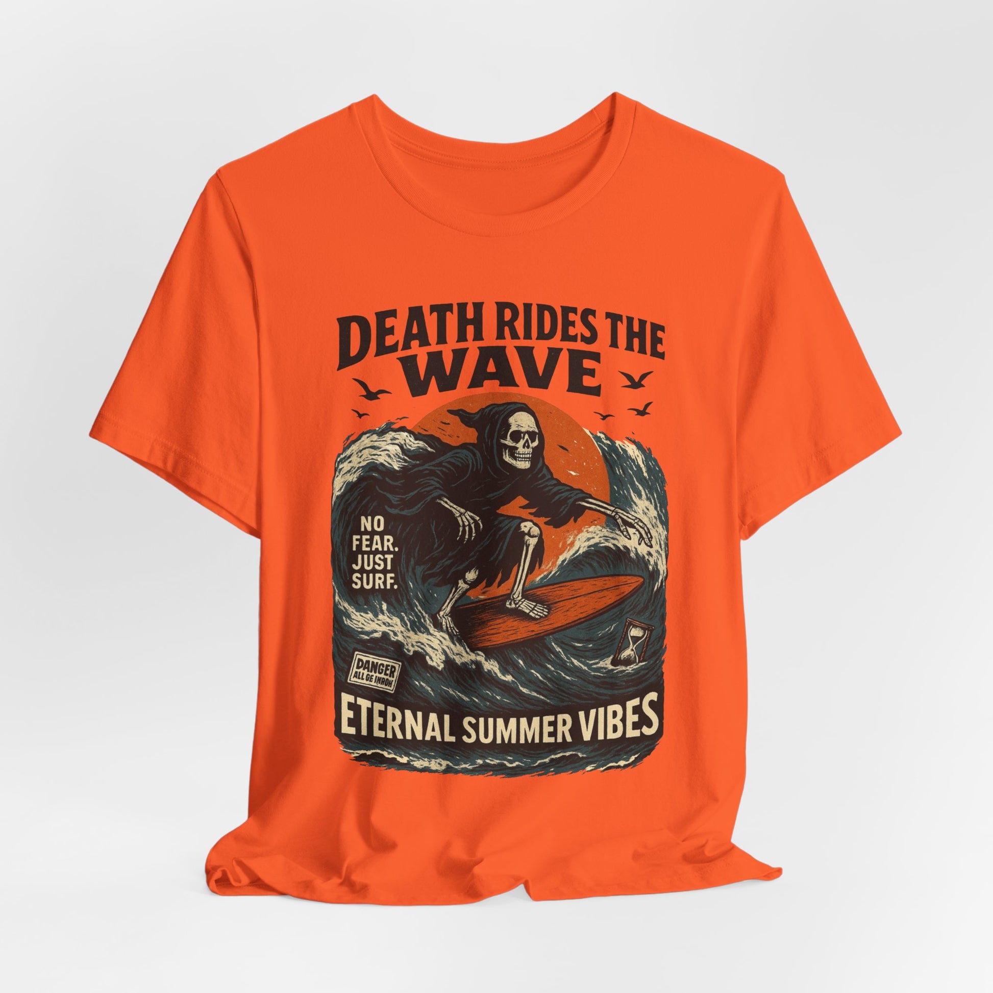 Urban Underground Collection - Death Rides the Wave Graphic T-Shirt - CaliPride Clothing