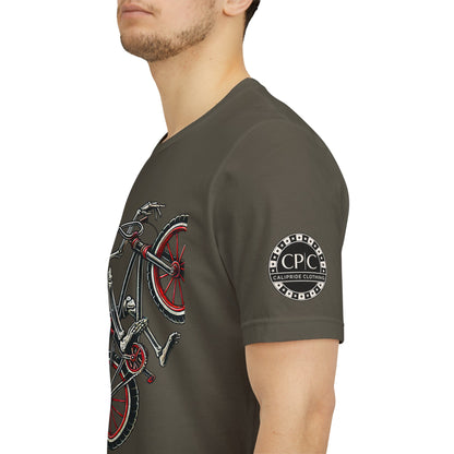 Skate & Surf Collection - Ride Til I Die, Skeleton Graphic T - Shirt - CaliPride Clothing