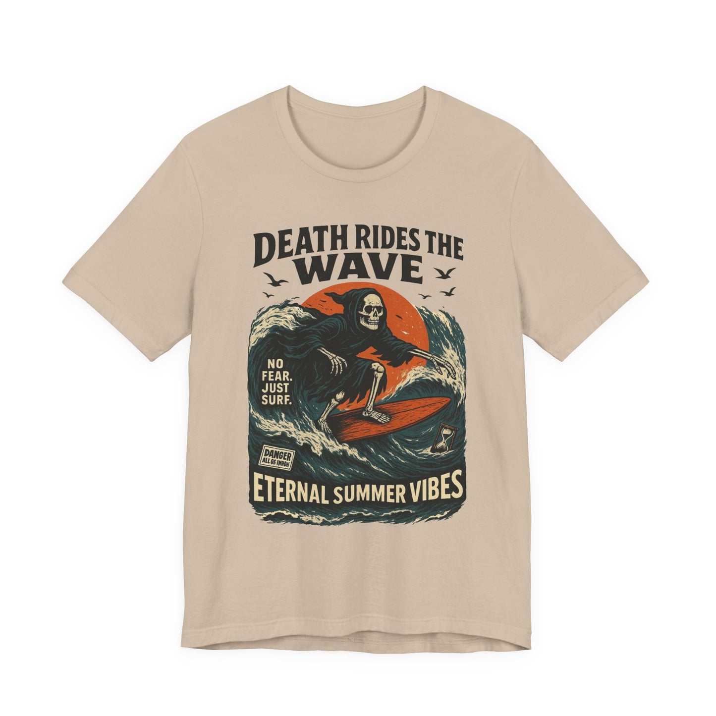 Urban Underground Collection - Death Rides the Wave Graphic T-Shirt - CaliPride Clothing