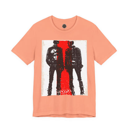 Punk Resurrected Collection - Couple Run, Neon Graphic T - Shirt - CaliPride Clothing
