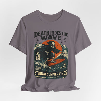 Urban Underground Collection - Death Rides the Wave Graphic T-Shirt - CaliPride Clothing