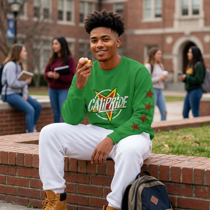 Island Vibe Retro Star Graphic Sweatshirt | CaliPride Clothing