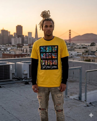"Savage Vibe Graffiti Block" Series, Multi-color Graffiti w white logo — CaliPride Clothing