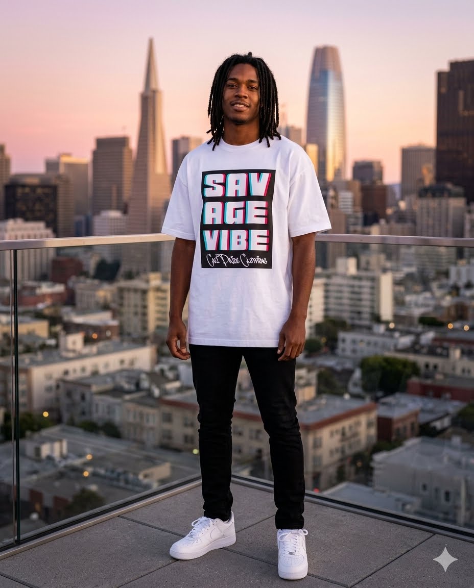 "Savage Vibe Graffiti Block" Series, 3D Anaglyph T Shirt — CaliPride Clothing