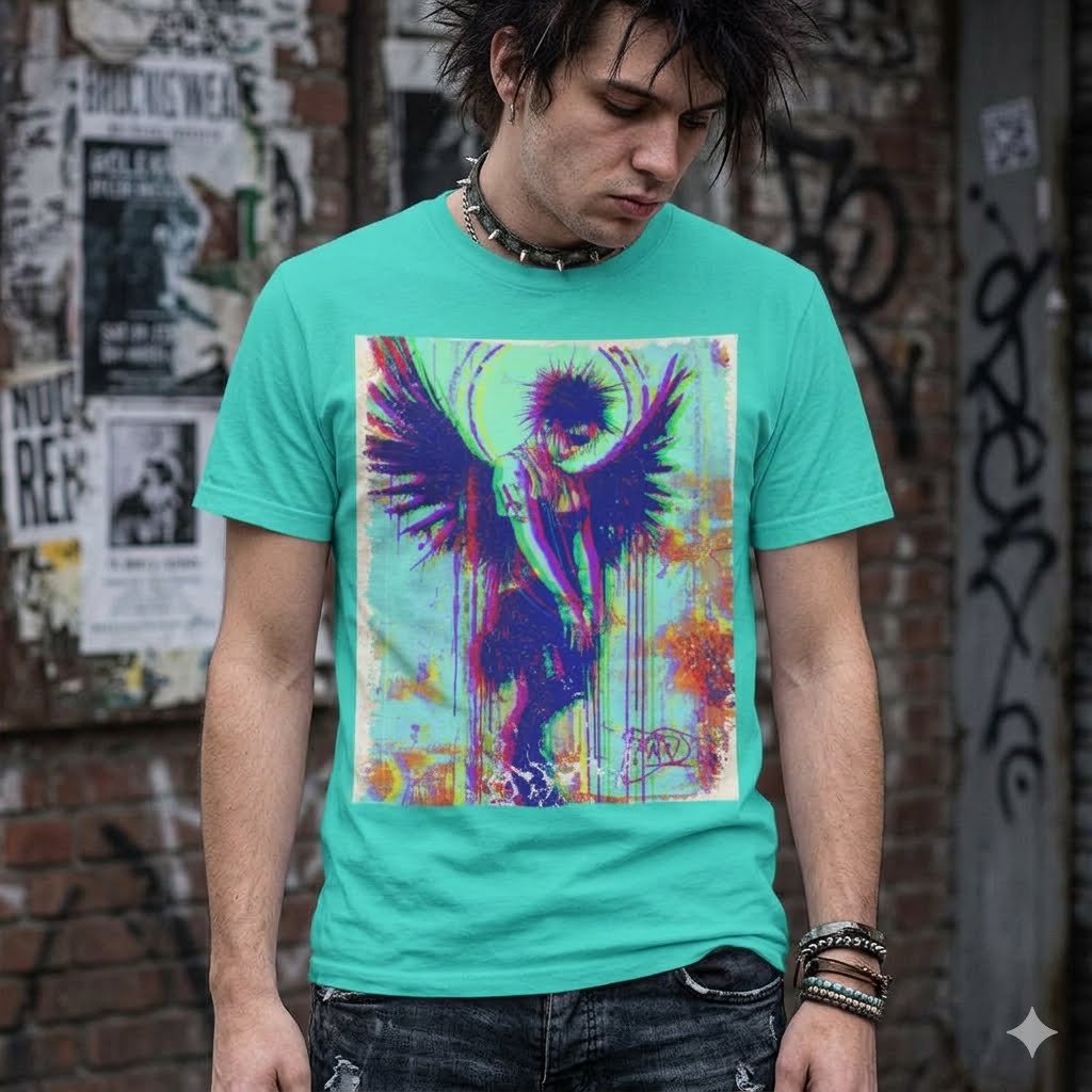 Punk Resurrected Collection - Fallen Angel, Graphic T - Shirt - CaliPride Clothing