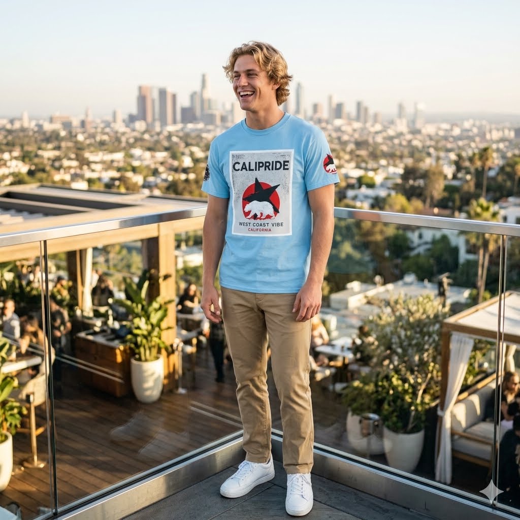 Urban Underground Collection - Skyline Series, "CALIPRIDE" Graphic T Shirt — CP|C Elite