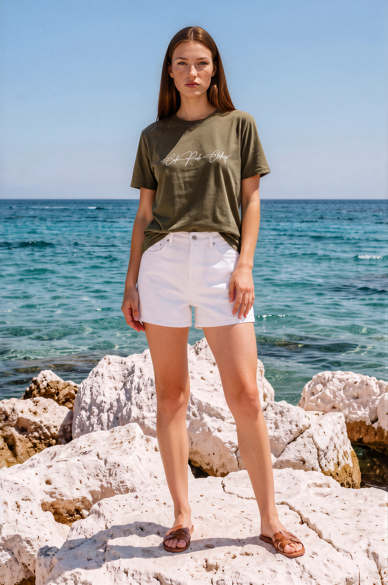 The Elite Collection - Founder's Signature No. 1 Essentials, Premium T-Shirt white logo - CaliPride Clothing