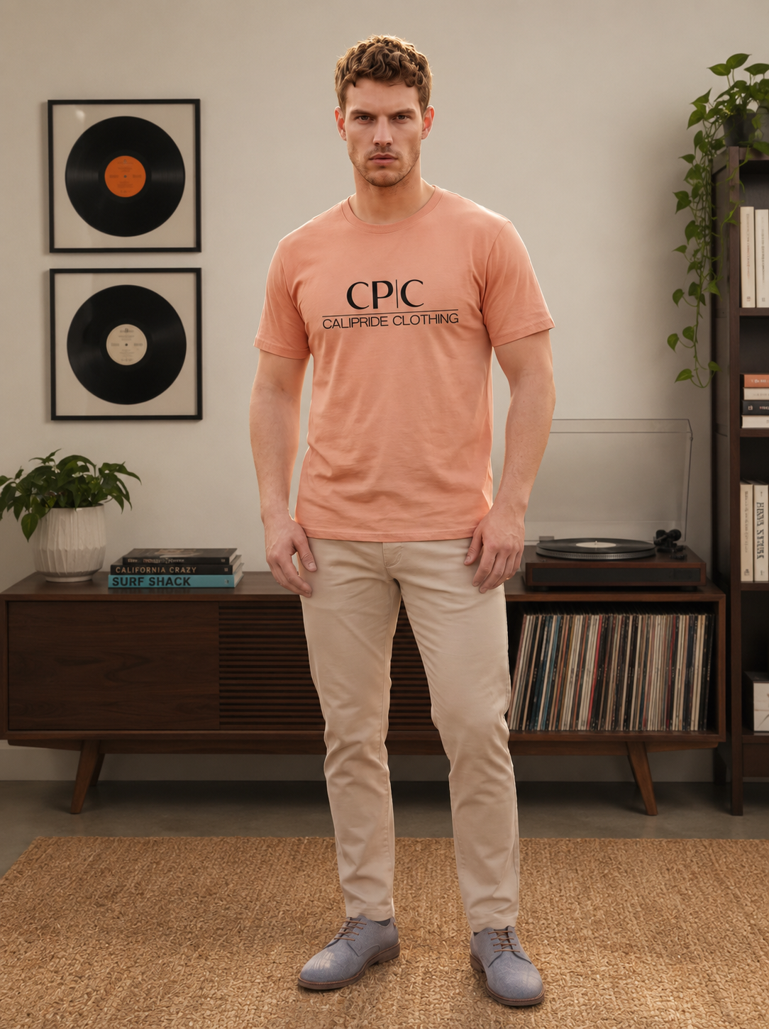 The Elite Collection - Signature Essentials, CP | C, Premium T-Shirt, black logo - CaliPride Clothing