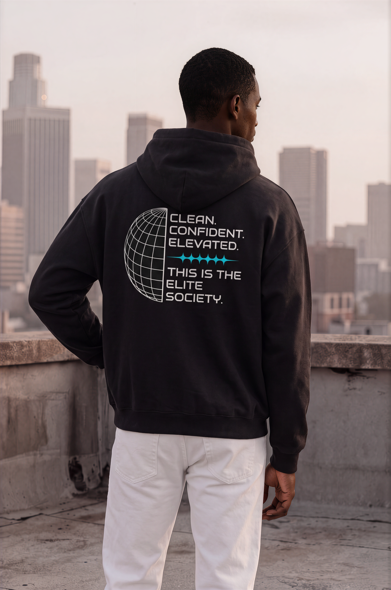 The Elite Collection - Elite Society, Founder's Signature No. 1, Globe Theory, Premium Hoodie - CaliPride Clothing