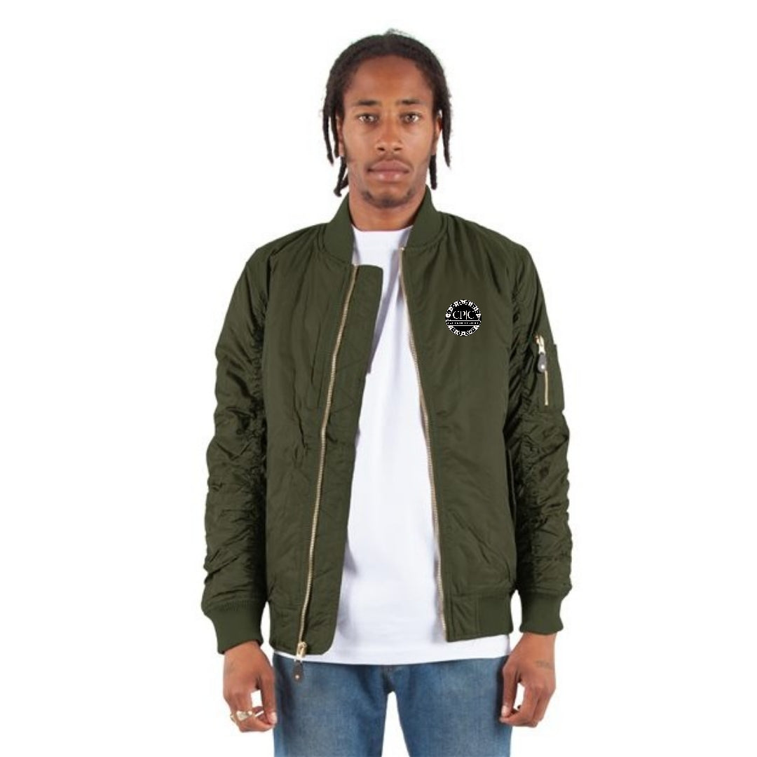 Urban Underground Collection - CP|C Bomber Jacket, Zip Jacket with a Diamond Stitch lining - CaliPride Clothing