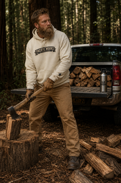 Pacific Works Collection — Signature Logo, Graphic Hoodie - CaliPride Clothing