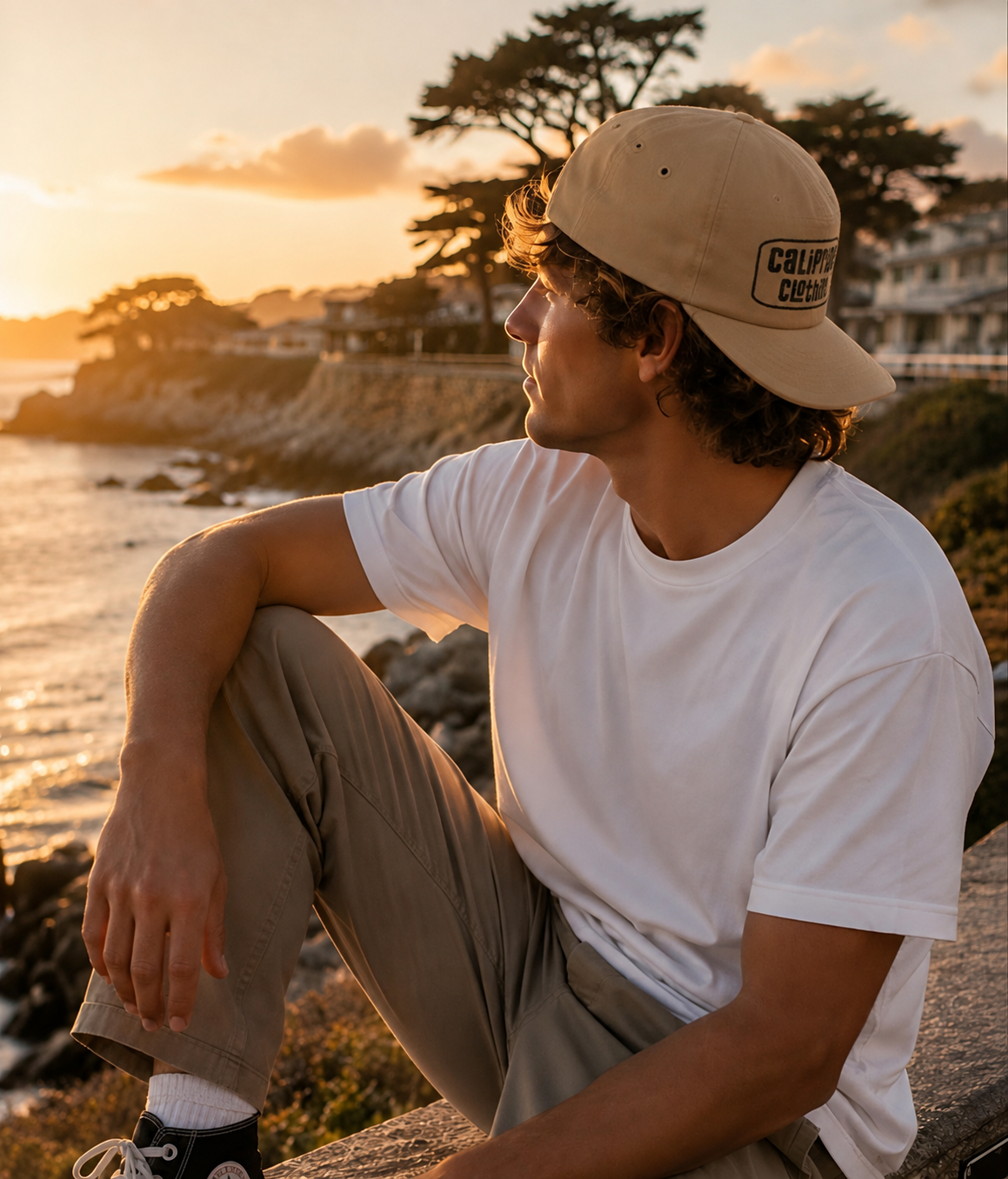 Skate & Surf Collection - Vintage-inspired, Low Profile, 5-Panel Cap, Cotton, Embroidered - CaliPride Clothing