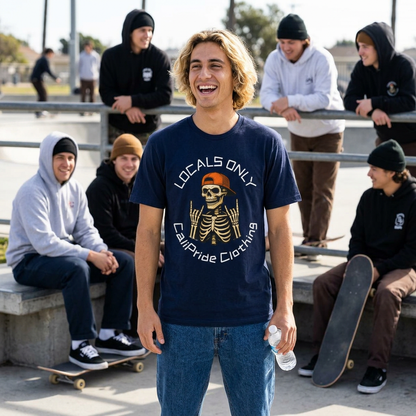 Skate & Surf Collection - Locals Only, Graphic T Shirt - CaliPride Clothing