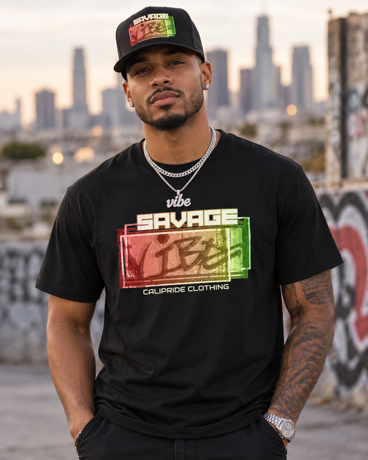 Urban Underground Collection - Distorted Savage Vibe, Graphic T Shirt - CaliPride Clothing