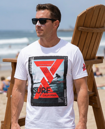 Surf & Beach Collection - Trestle Surf Beach, Graphic T-Shirt - CaliPride Clothing