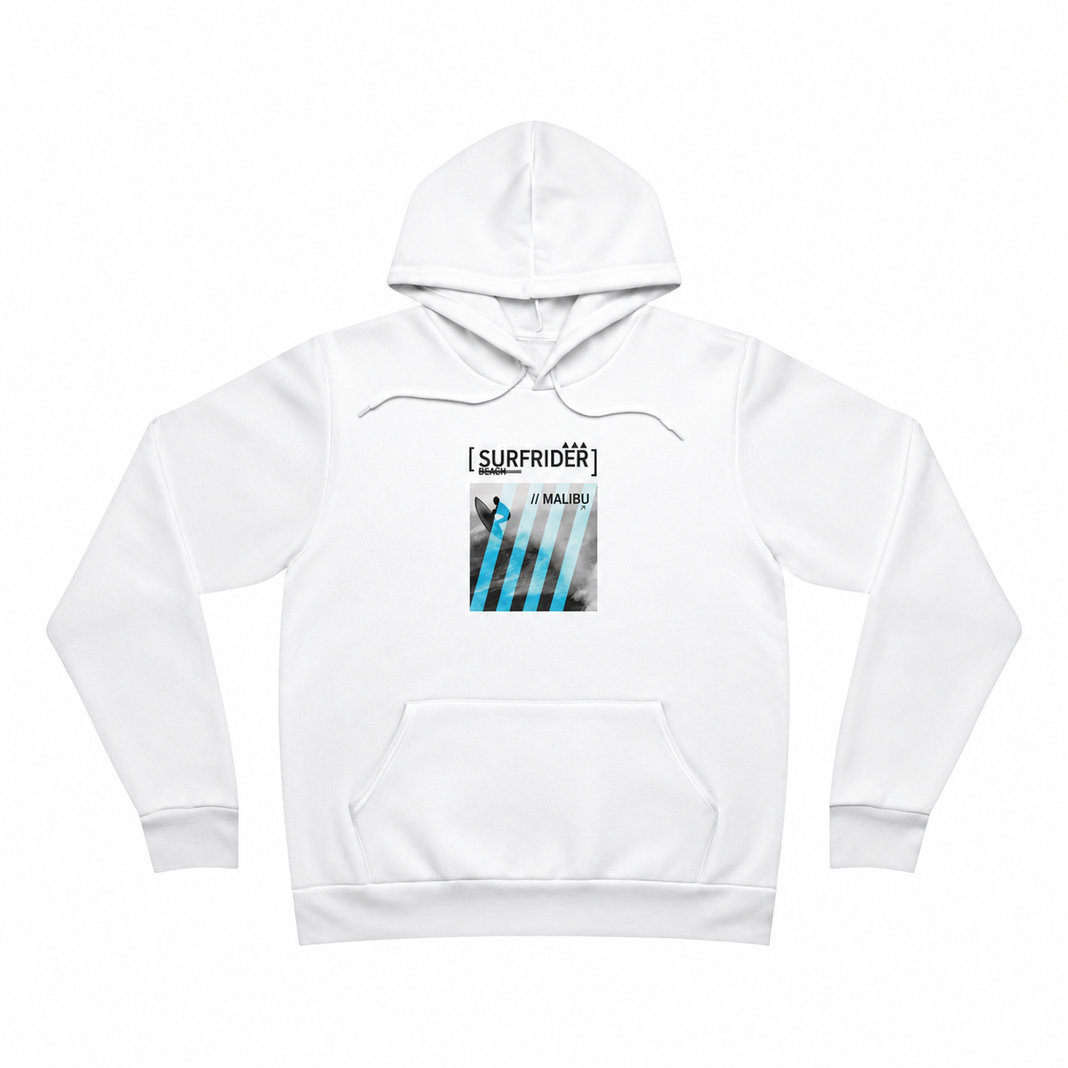 Surf & Beach Collection - Malibu Surfrider, Premium Graphic Hoodie — CaliPride Clothing