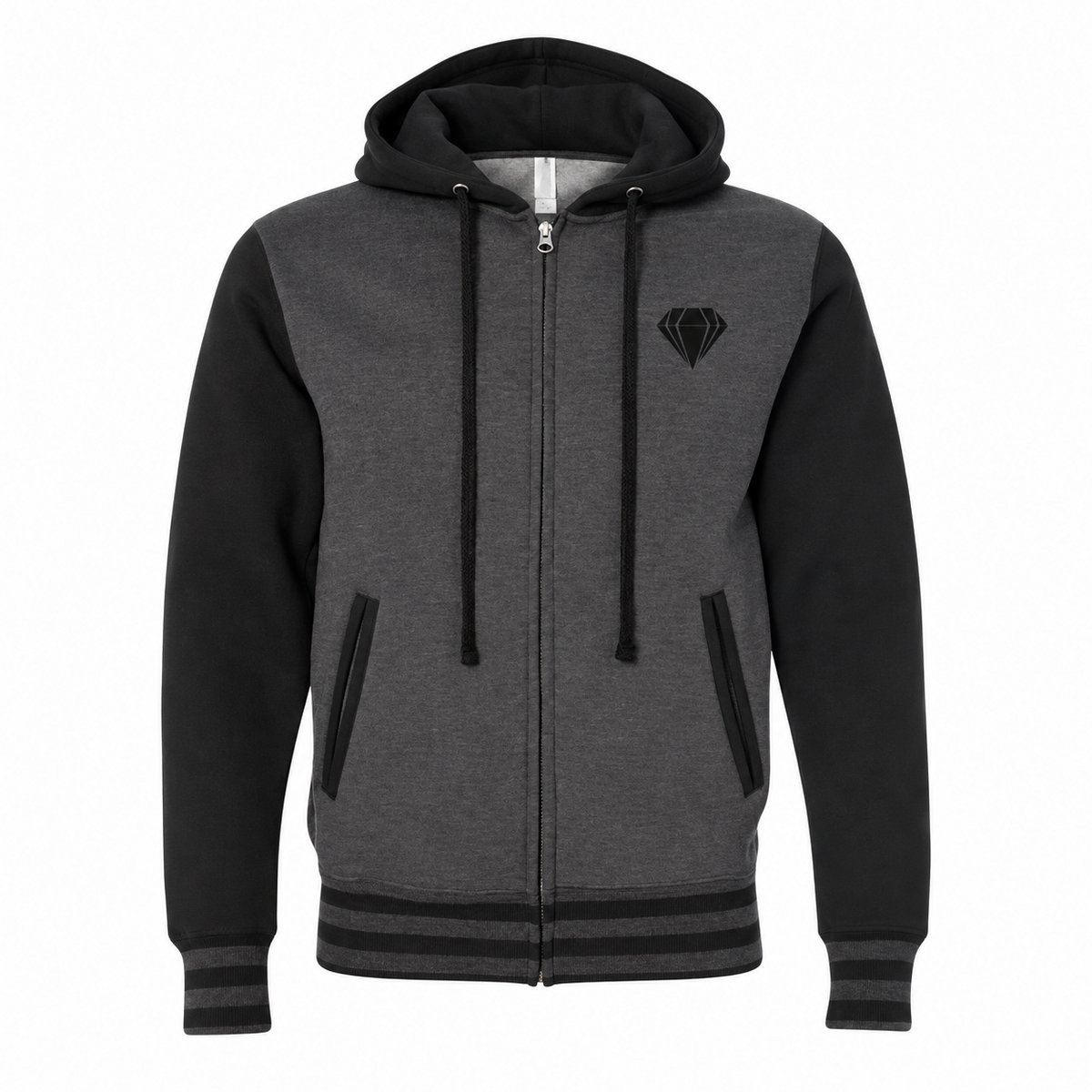 Urban Underground Collection - Varsity Diamond Zip Jacket — CaliPride Clothing