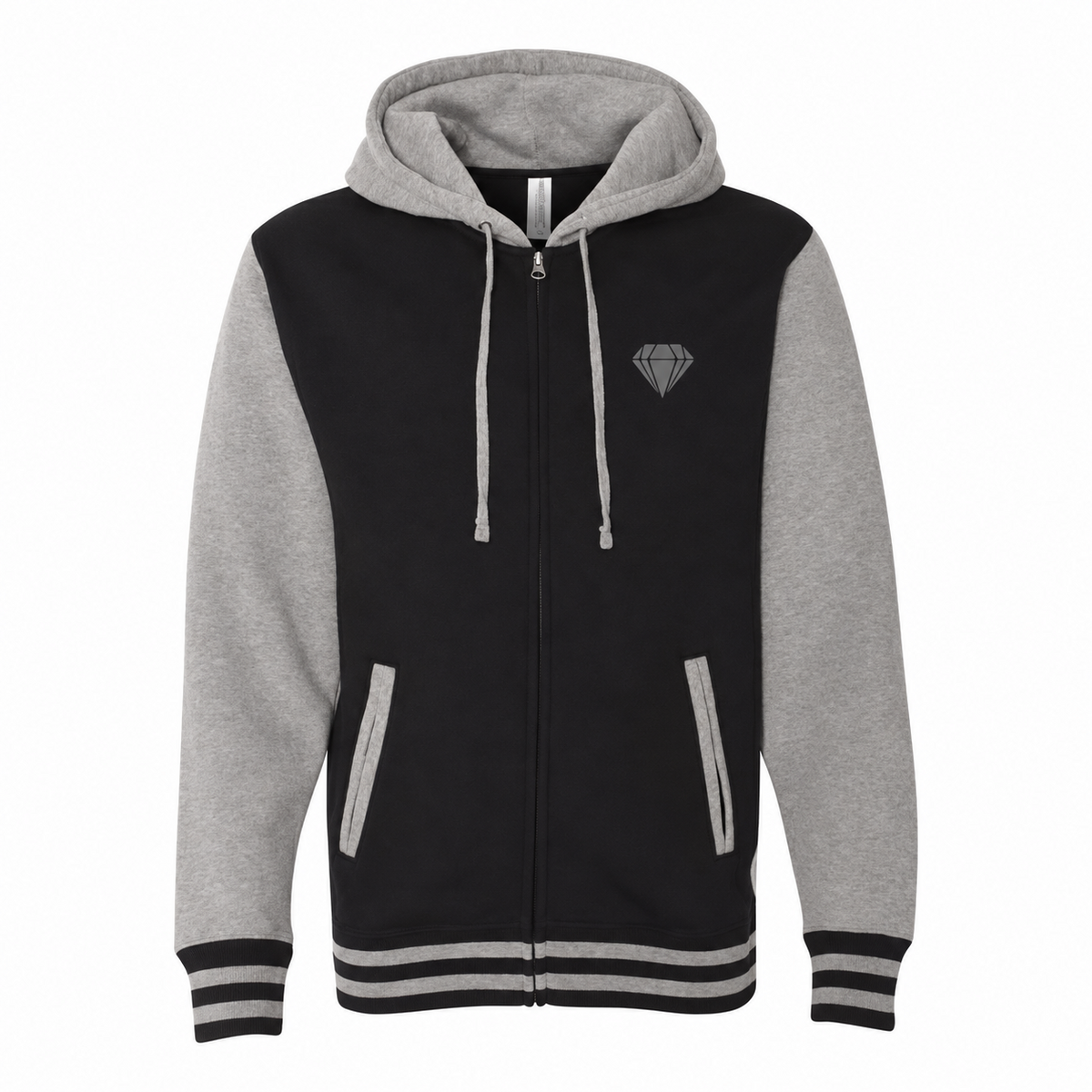 Urban Underground Collection - Varsity Diamond Zip Jacket — CaliPride Clothing