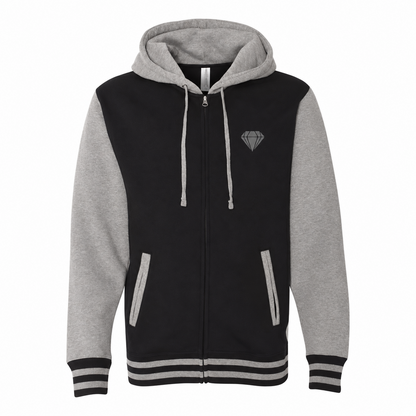 Urban Underground Collection - Varsity Diamond Zip Jacket — CaliPride Clothing