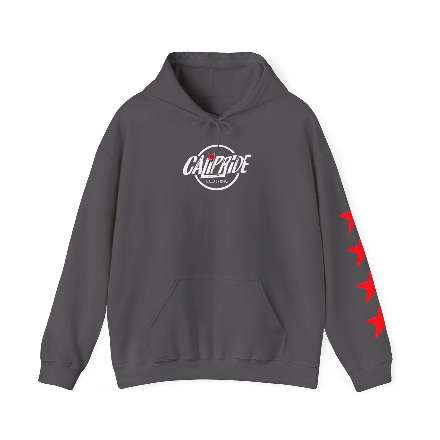 CaliPride Checkered Star Emblem Hoodie | CaliPride Clothing white logo