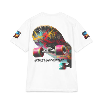 Urban Underground Collection - Neon Drip, Skateboard, Graphic 4-way T Shirt - CaliPride Clothing