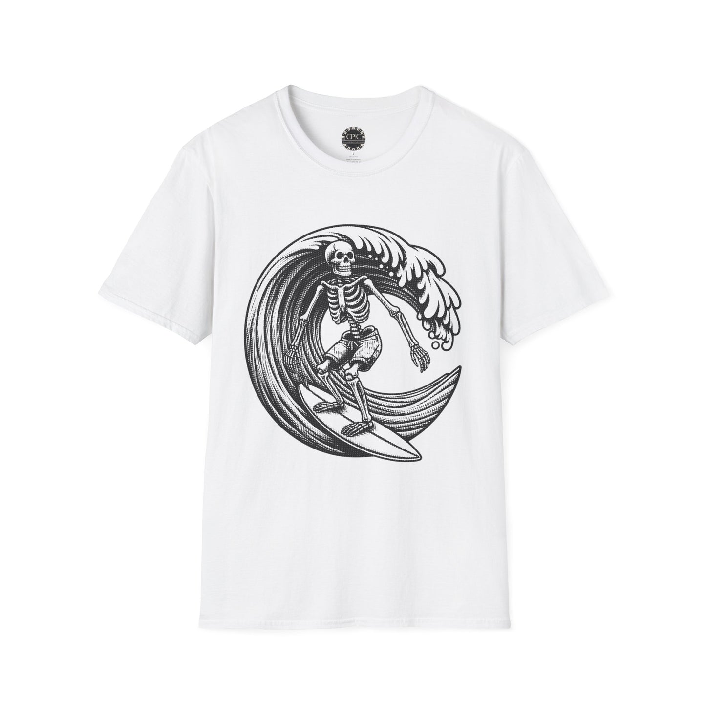 Surf & Beach Collection - Solo Swellen, Vintage Skeleton Graphic T-Shirt — CaliPride Clothing