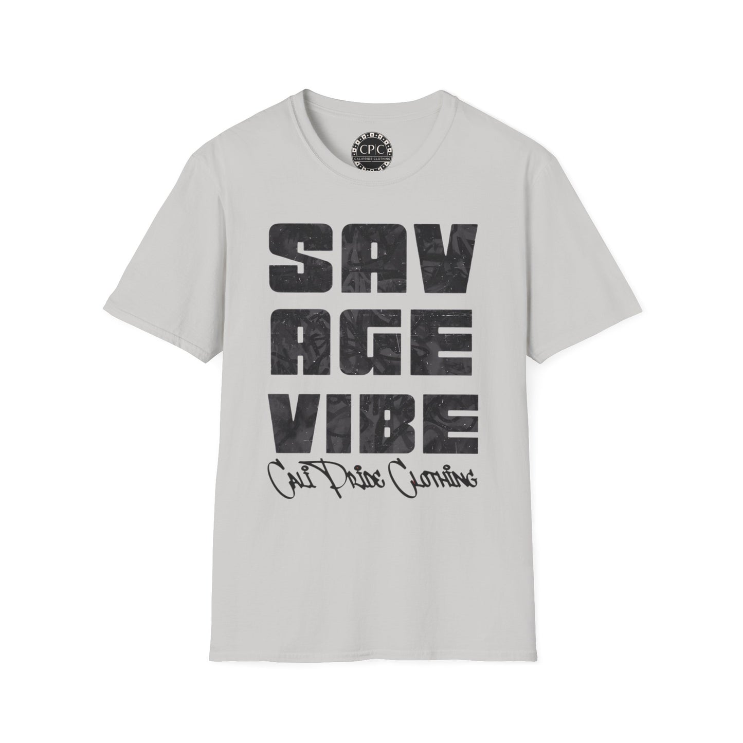 "Savage Vibe Graffiti Block" Series, Black & Grey logo — CaliPride Clothing