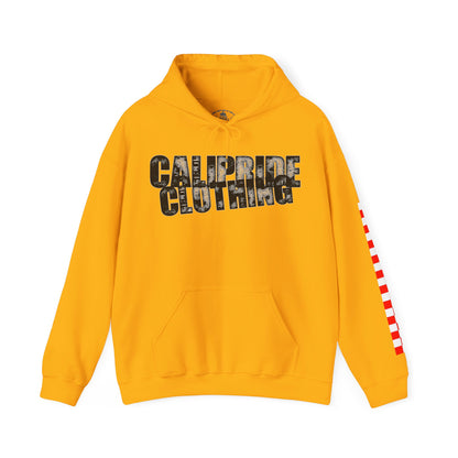 Skate & Surf Collection - Ocean Wave & Checkers Burst, Graphic Hoodie - CaliPride Clothing