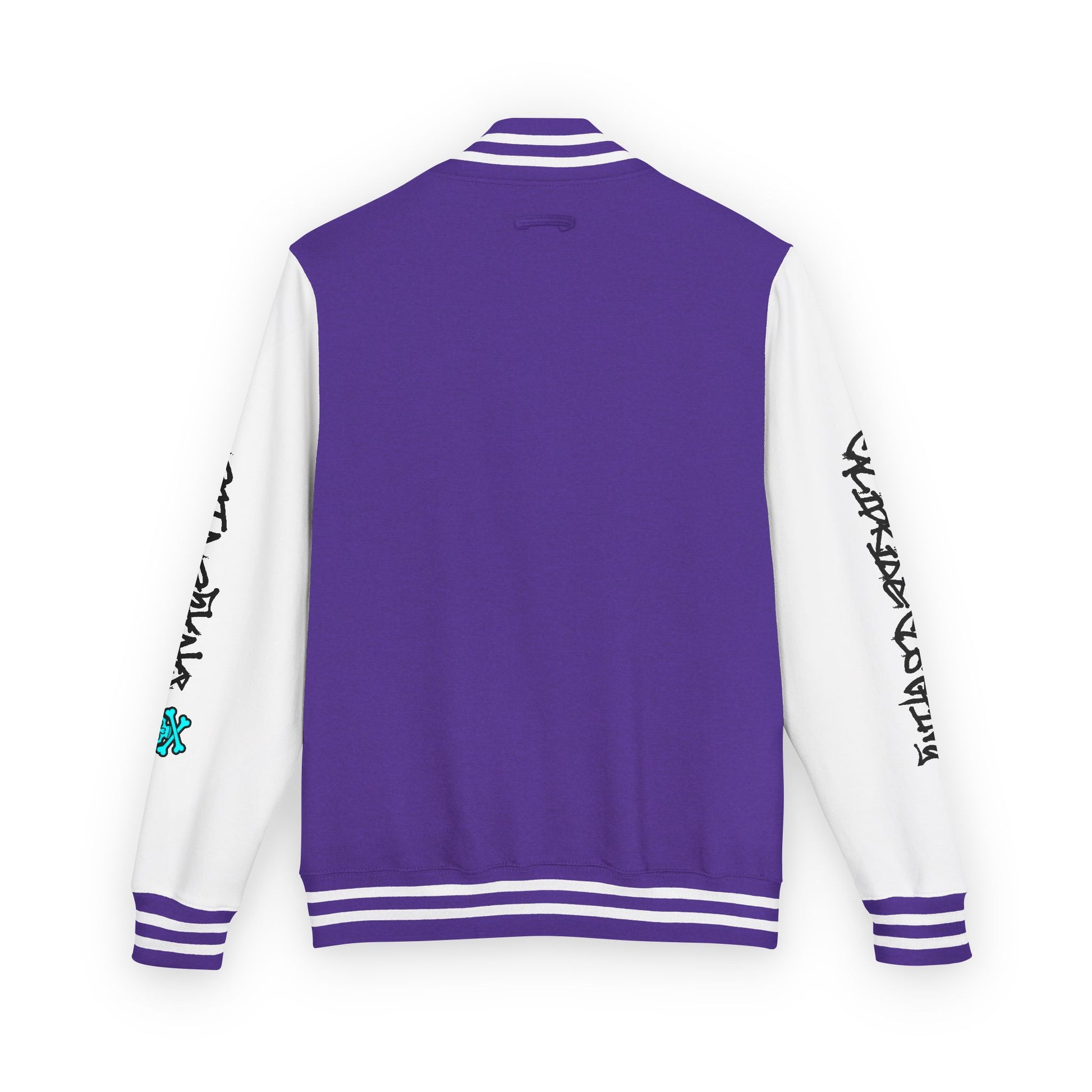 Urban Underground Collection - Savage Vibe, Bone Drop Graphic Letterman Jacket | CaliPride Clothing