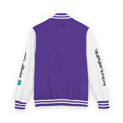 Urban Underground Collection - Savage Vibe, Bone Drop Graphic Letterman Jacket | CaliPride Clothing