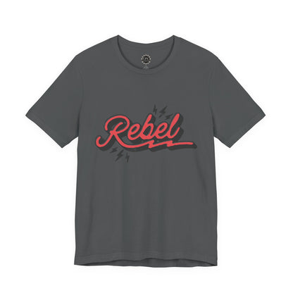 Punk Resurrected Collection - "Rebel" in Reverse, Double sided Graphic T‑Shirt - CaliPride Clothing