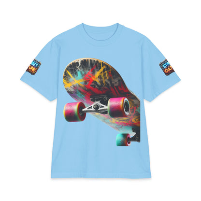 Urban Underground Collection - Neon Drip, Skateboard, Graphic 4-way T Shirt - CaliPride Clothing