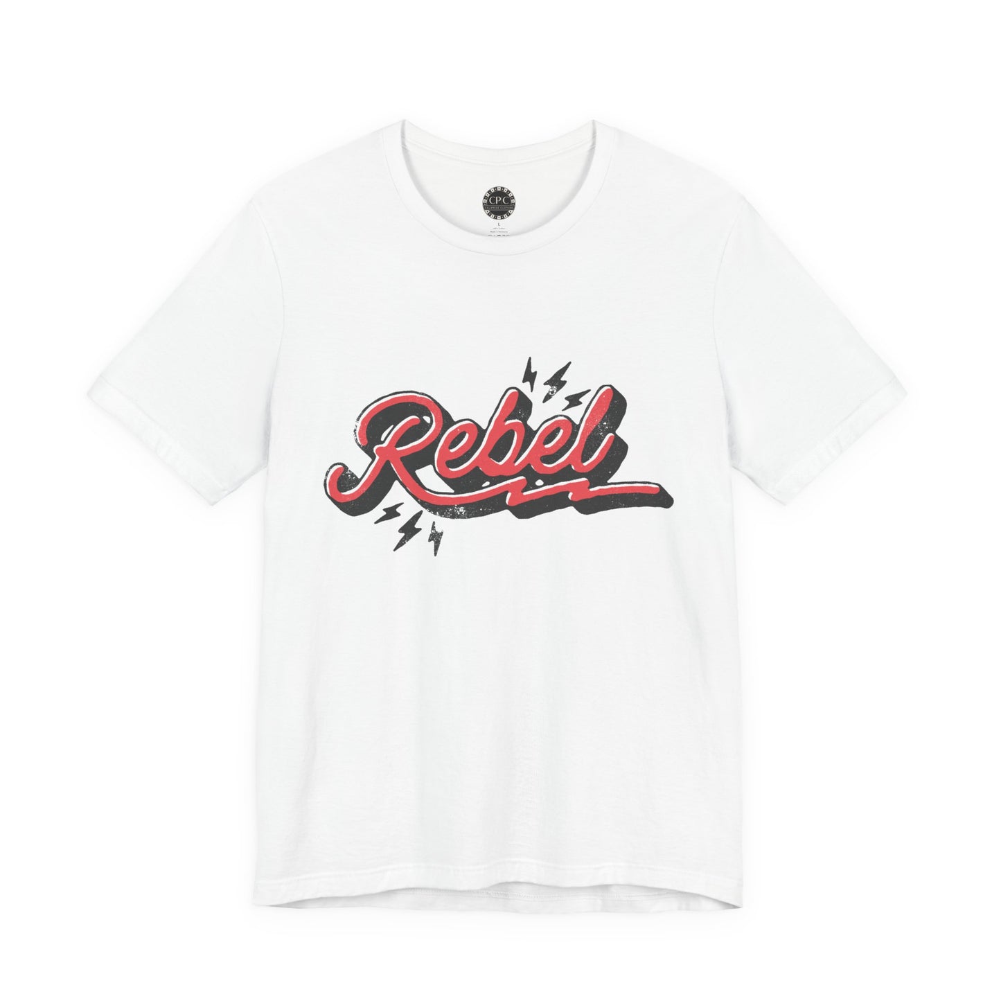 Punk Resurrected Collection - "Rebel" in Reverse, Double sided Graphic T‑Shirt - CaliPride Clothing