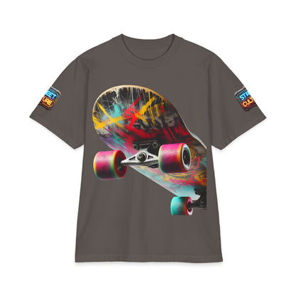 Urban Underground Collection - Neon Drip, Skateboard, Graphic 4-way T Shirt - CaliPride Clothing