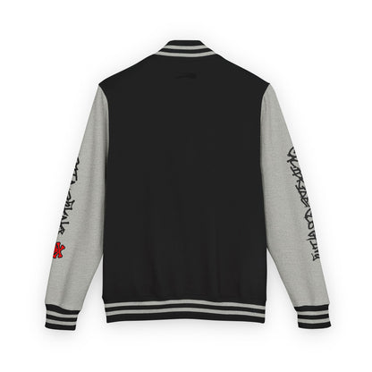Urban Underground Collection - Savage Vibe, Bone Drop Graphic Letterman Jacket | CaliPride Clothing