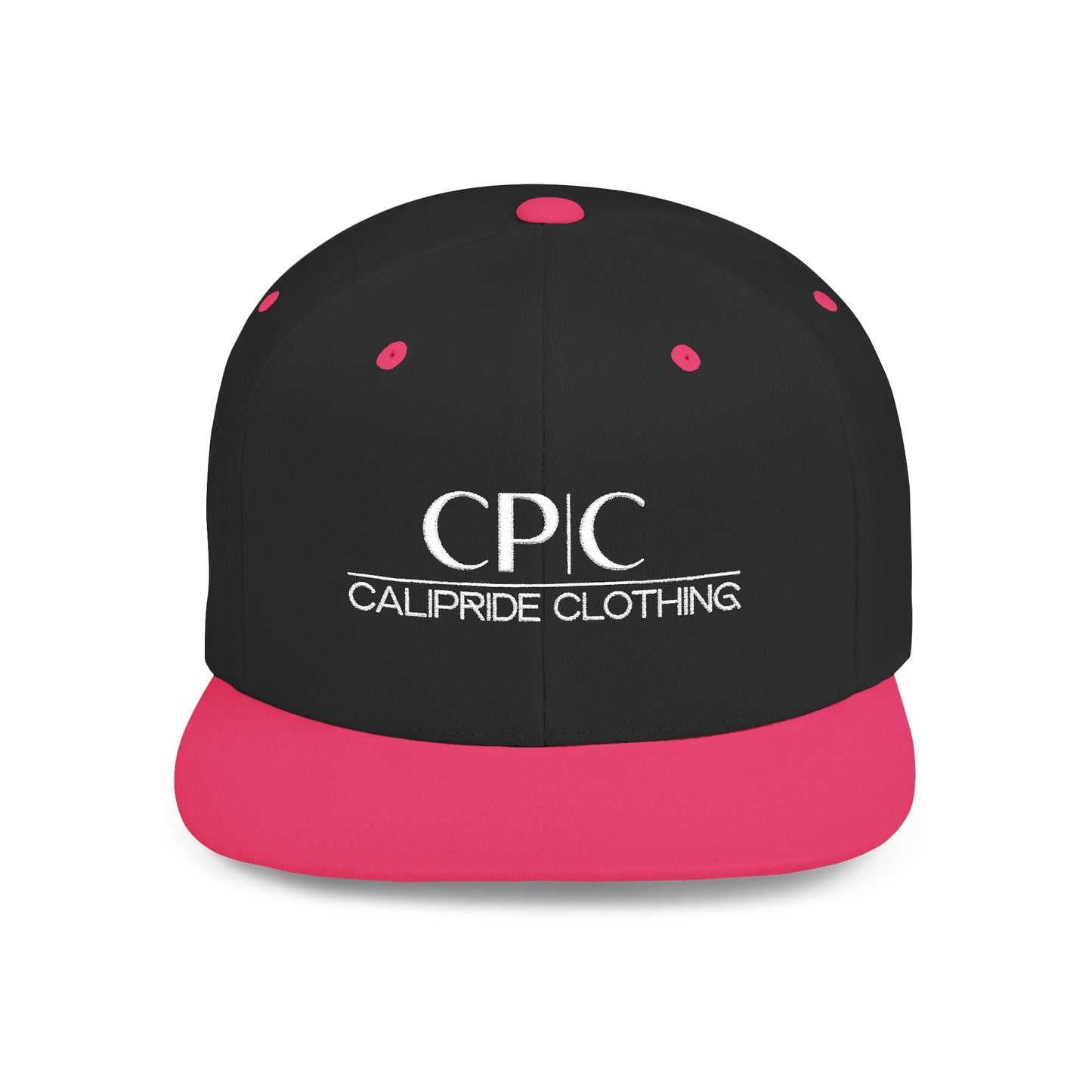 West Coast culture, Flat Bill Snapback | Embroidered Circular Badge - CP | C Elite, CaliPride Clothing